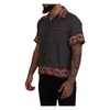 Multicolor Patterned Silk Casual Shirt