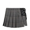 Checkered Side Braid Shorts