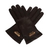 Leather gloves with logo
