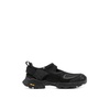 Black Suede Sneakers with Cutouts