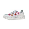 White and Grey Floral Sneakers