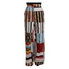 Striped High Waist Cotton Pants