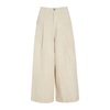 Classic Ivory Wide Leg Trousers