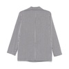 Blue Double-Breasted Jacket with Pockets