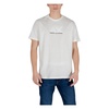 Beige Cotton Short Sleeve T-shirt