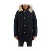 Dark Blue Arctic Parka with Removable Fur
