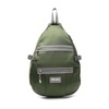 Green Shell Side Zip Backpack