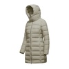 Long Ivory Stretch Nylon Jacket