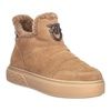 Suede Fur Bootie in Cognac