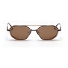 Eris-two Octagonal Sunglasses Black/White Gold
