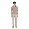Tennis-inspired Dove Grey Polo Shirt