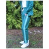 High Waist Jogging Pants with Contrast Stripes