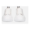 Wembley White Rhinestone Heel Sneakers