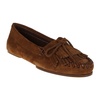 Brown Suede Loafers with Fringes
