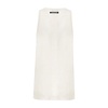 Silk Sleeveless Top in White