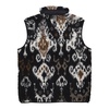 Black Jacquard Sleeveless Vest Liner