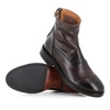 Mahogany Leather Zip Boots