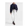 Navy Blue Cotton Polo Sweater