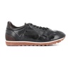 Black Horse Leather Sneakers with Cork and Latex Sole