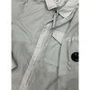Grey Shirt with Zipper and Snap Buttons