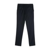Navy Wool Blend Straight Cut Pants