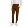 Brown Plain Zip Trousers Fall/Winter