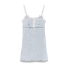 Blue Cotton Dress Elegant Versatile