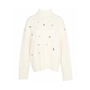 White Knitted Oversized Jumper