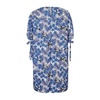 Short cotton dress with boat neckline