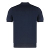 Ribbed Knit Cotton Polo Shirt