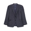 Navy Blue Buttoned Jacket with Pockets