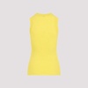 Ribbed Yellow Cotton Top