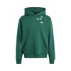Scribble Fleece Hoodie Green