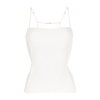 Ribbed Knit Square Neck Top