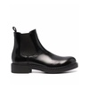 Black Leather Ankle Boots