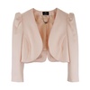 Padded puff sleeve short jacket