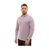 Long Sleeve Pink Polo Shirt
