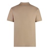 Cotton Polo Shirt with Ribbed Edges