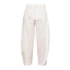 Satin barrel leg pants