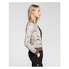 Camouflage Print Sweatshirt with Embroidered Sequin Panel