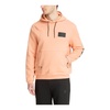 Patterned Drawstring Hoodie with Logo Pocket