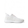 White Knit Sneakers with Logo Detail