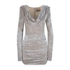 Short Dress with Zipper and Hook