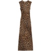 Brown Crew Neck Dress