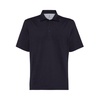 Navy Blue Cotton Polo Sweater