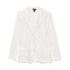 Silver Jacket with Front Button Fastening