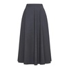 Midi Full Skirt in Mid Grey