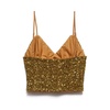 Sequin V-Neck Top