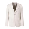 Beige Button Jacket with Patch Pockets