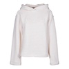 White Short Hoodie with Hood